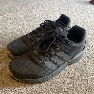 Adidas Originals Zx Flux Women Sz 7 (Youth Sz 5.5) Black Running Sneakers Eh3171